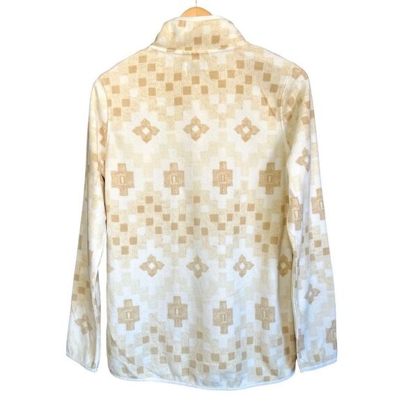 Liv Outdoor Frostbite Aztec Western Printed Fleece Sherpa Pullover Birch Checker - Picture 3 of 10